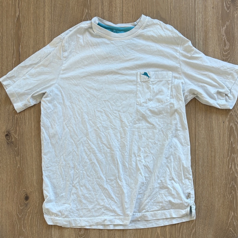 Tommy Bahama White Short Sleeve Crew Neck Tee